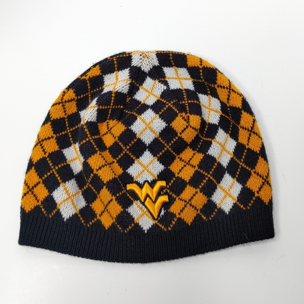 WVU West Virginia University - Official Merchandise - Argyle Beanie OSFMVery